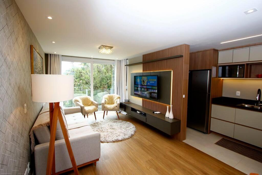 Luxuoso Apartamento Em Gramado - 2 Suites Exterior foto